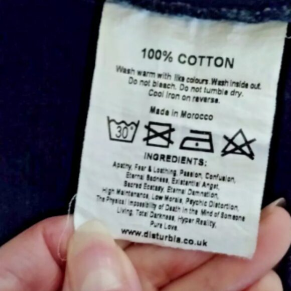 Disturbia Santa Clara, Sons of Sanhain Denim Goth Bad Kitty patched Blk Jacket L - Picture 10 of 14